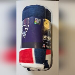 North Western New England Patriots Fleece  Blanket 50"x60" NEW